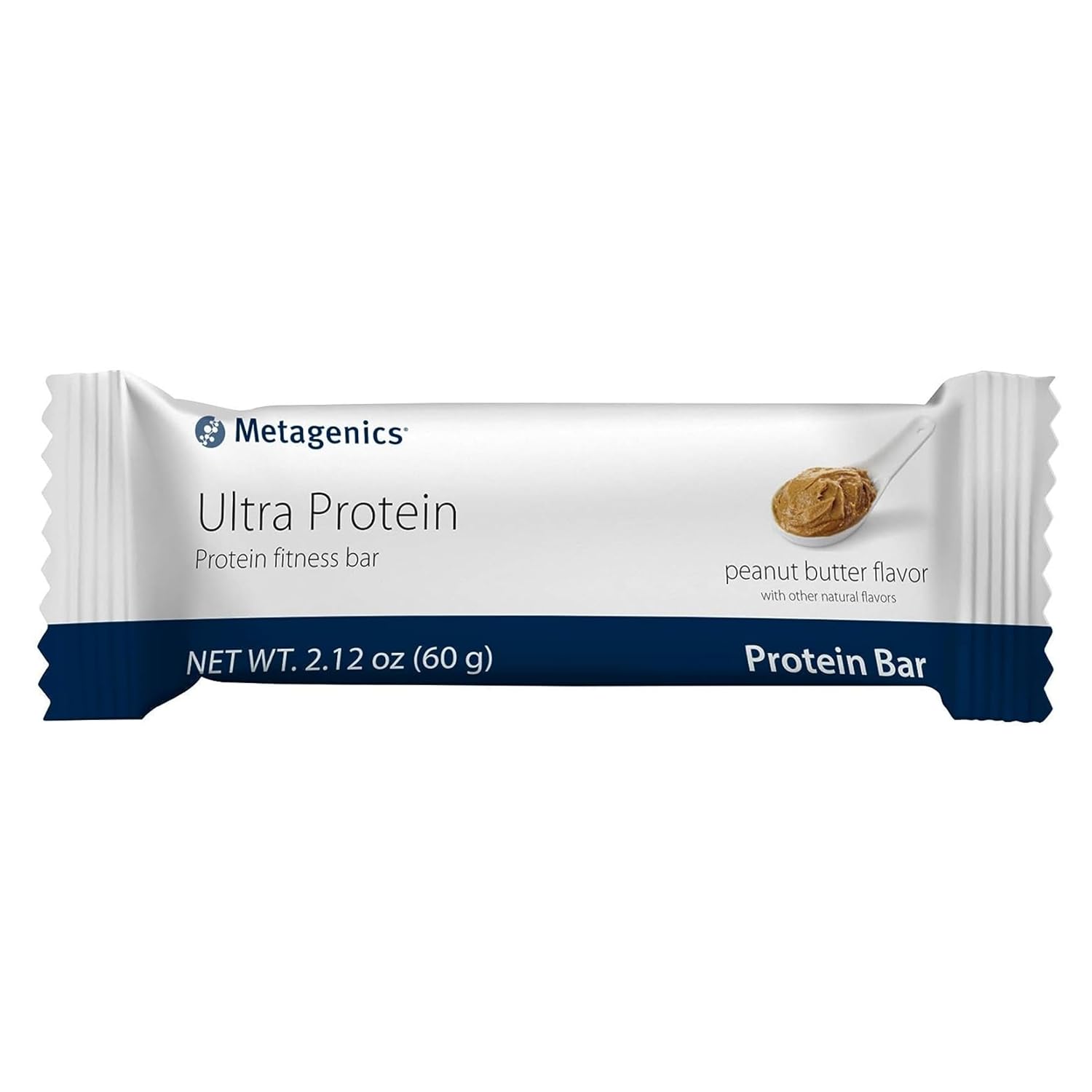 Metagenics Ultra Protein Bar - Protein Fitness Bar With 19 Grams Of Protein And 8 Grams Of Dietary Fiber, Peanut Butter Flavor, 12 Bars