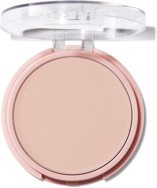 E.L.F. Halo Glow Powder Filter, Pressed Finishing Powder, Buildable Coverage, Crease-Resistant, Blurs The Appearance Of Pores, With Velour Puff And Mirror, Vegan & Cruelty-Free, Medium Warm