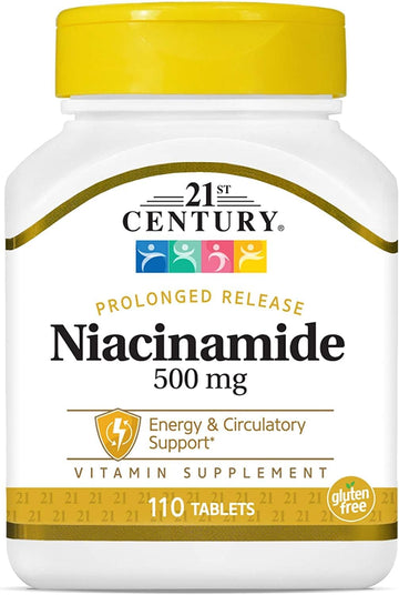 21st Century Niacinamide 500 mg Prolonged Release Tablets, 110-Count (Pack of 2)