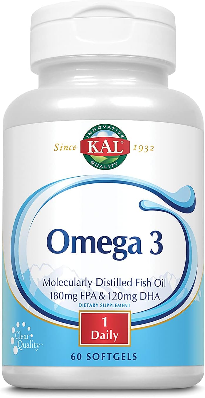 KAL 180/120 1000 Mg Omega 3 Fish, 60 Count60 Count