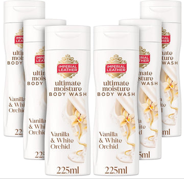 Imperial Leather Ultimate Moisture Cherry Blossom & Almond Oil Body Wash, Ultra Rich Lather & Soothing Fragrance, Suitable For Sensitive Skin, Vegan & Cruelty Free (225Ml), Multipack 6 X 225Ml
