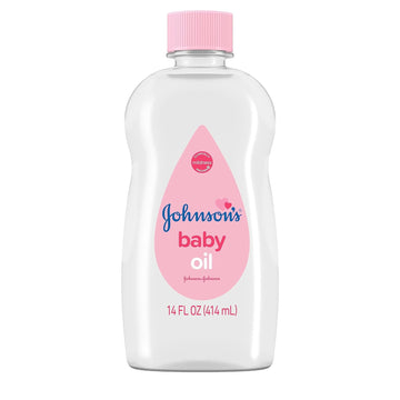 Johnson'S Baby Oil, Pure Mineral Oil To Help Prevent Moisture Loss For Baby, Kids & Adults, Gentle & Soothing Baby Massage Oil For Dry Skin Relief, Original Scent, 14 Fl. Oz(Pack Of 6)