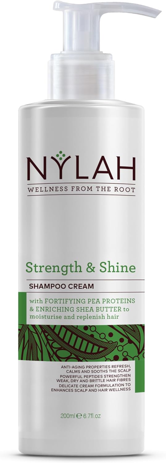 Nylah Strength & Shine Shampoo 200Ml – Sulphate-Free Deep Cleanser For Afro & Curly Hair, For Deep Scalp Cleansing