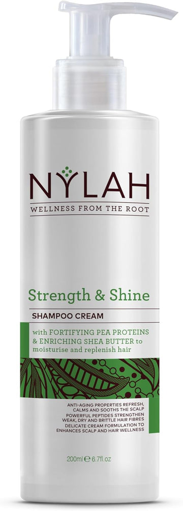 Nylah Strength & Shine Shampoo 200Ml – Sulphate-Free Deep Cleanser For Afro & Curly Hair, For Deep Scalp Cleansing
