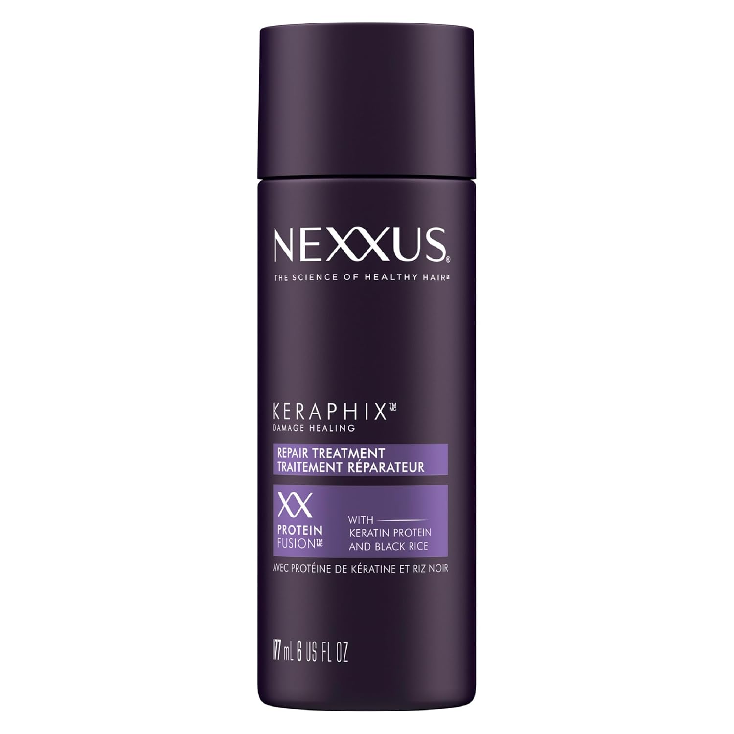 Nexxus Keraphix Damage Repair Pre-Wash Treatment Cream For Dry Hair With Keratin Protein & Black Rice 6 Oz