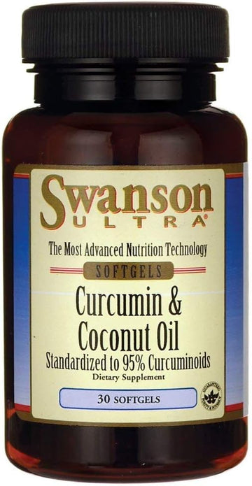 Swanson Curcumin & Coconut Oil 30 Sgels