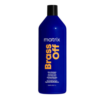 Matrix Brass Off Blue Shampoo | Refreshes & Neutralizes Brassy Tones | Color Depositing Shampoo | For Brassy Hair | For Color Treated Hair | Salon Shampoo | Packaging May Vary