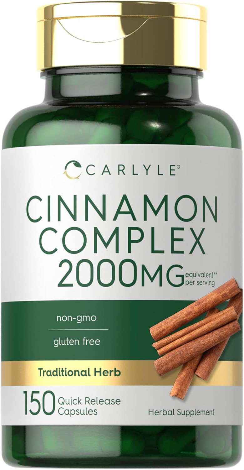 Carlyle Ceylon Cinnamon Complex With Gymnema And Mulberry | 150 Capsules | Non-Gmo, Gluten Free Supplement