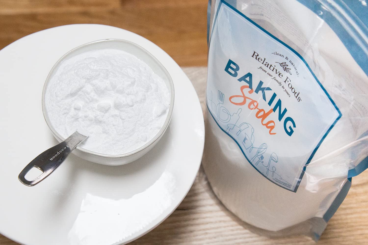 Relative Foods Baking Soda For Cooking, Cleaning, & More - Gluten Free Sodium Bicarbonate Baking Mix W/No Preservatives - Aluminum Free Pure Bulk Baking Soda For Baking (5, Pounds)