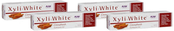 Now Solutions, Xyliwhite™ Toothpaste Gel, Cinnafresh, Cleanses And Whitens, Clean And Fresh Cinnamon Taste, 6.4-Ounce (Pack Of 4)