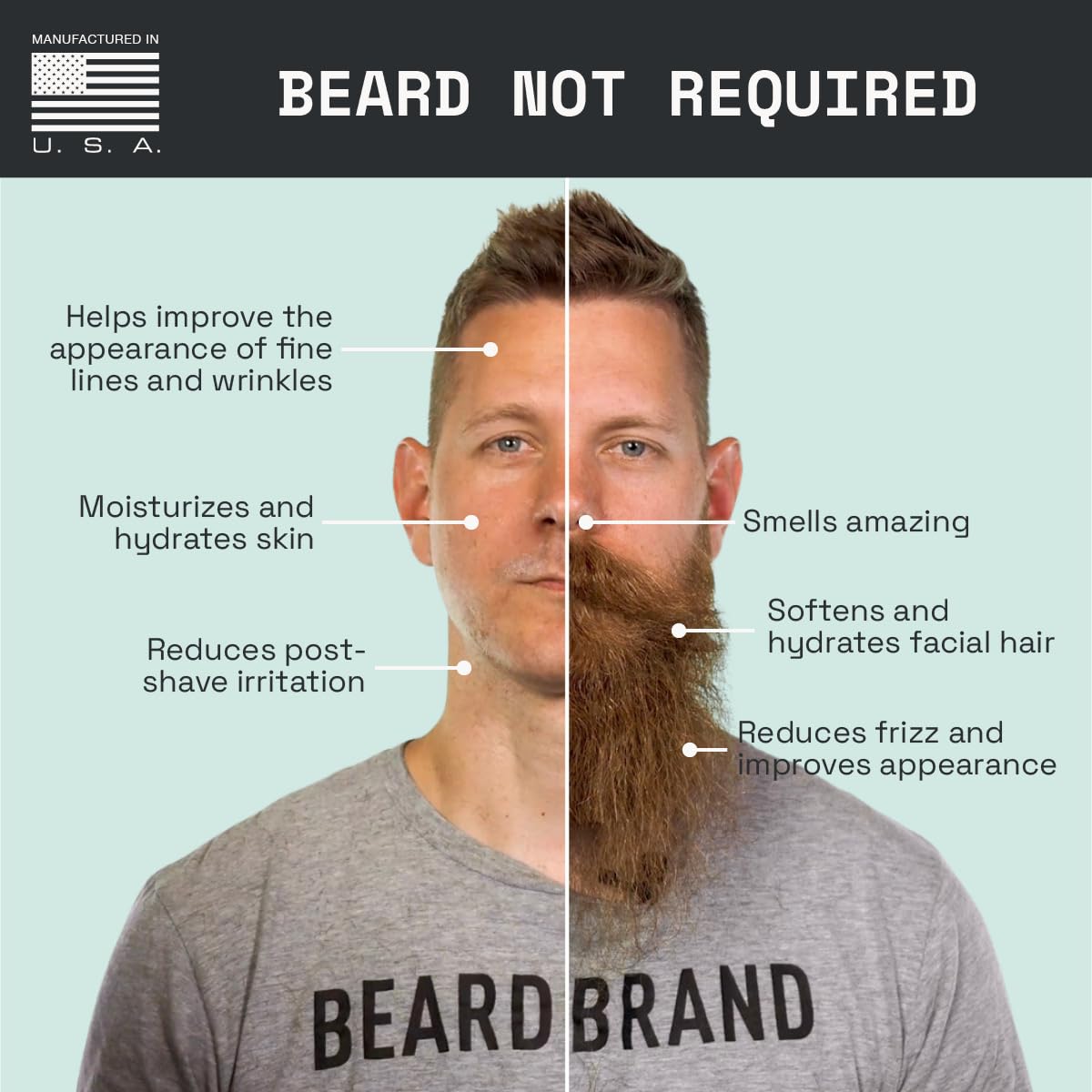 Beardbrand Beard Oil For Men, Beard Softening Oil & Mens Beard Oil - Softens & Conditions For Smooth Beard & Skin |Teakwood, Rosemary, & Citrus - 2 Fl Oz