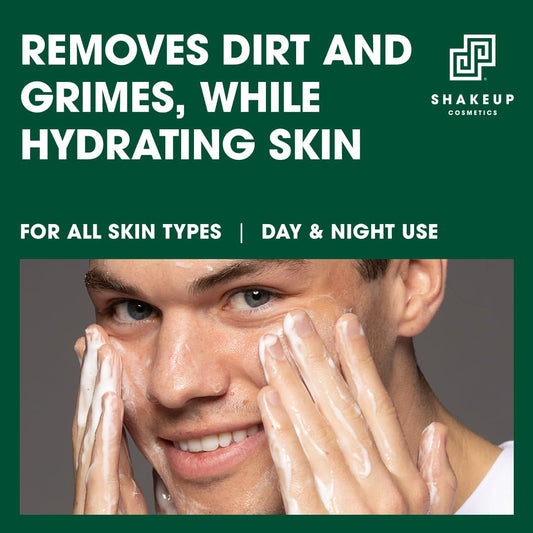 Mens Face Wash, Deep Cleans & Exfoliates. Vegan With Willow Bark Extract & Fruit Aha Complex, Suitable For Day & Night, 125Ml. Aka. Face4Ward Daily Face Wash