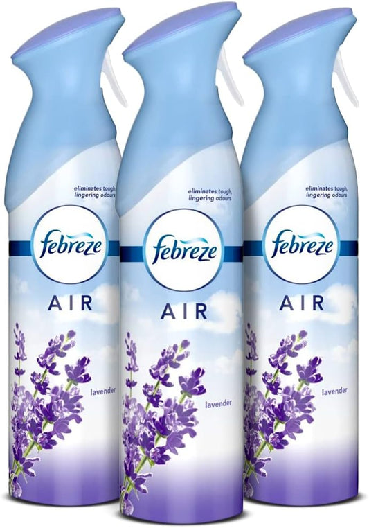 Febreze Air Effects Air Refresher Spray, Lavender Scent, 300 ML (Pack of 3) : Health & Household