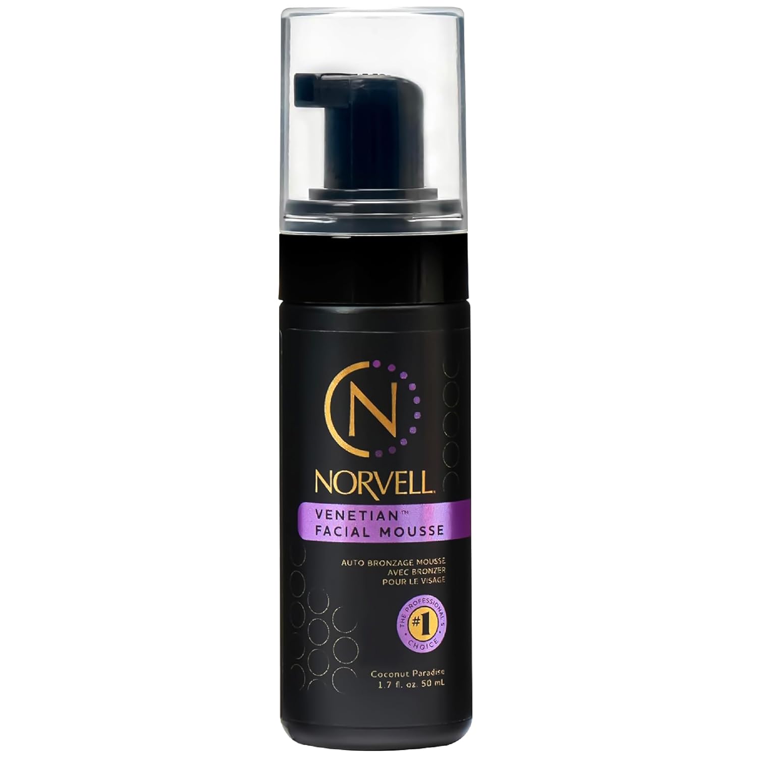 Norvell Sunless Self Tanner Mousse With Bronzer - Instant Natural Looking Bronzing Glow, 8 Fl.Oz