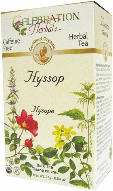 Celebration Herbals Organic Herbal Hyssop Loose Tea - 0.84 Oz : Grocery & Gourmet Food