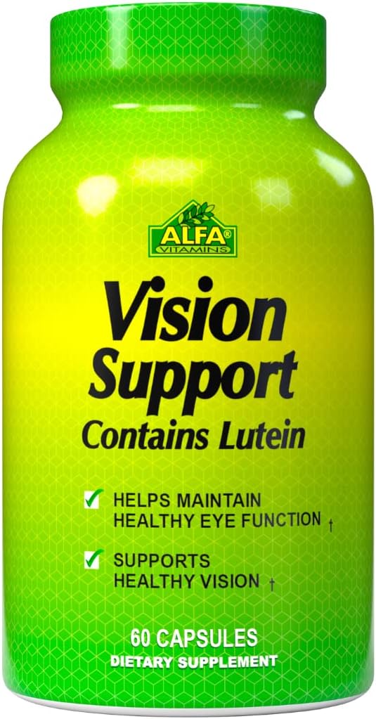 ALFA VITAMINS Vision Support 60 Capsules - Nutritional Support for Healthy Eyes