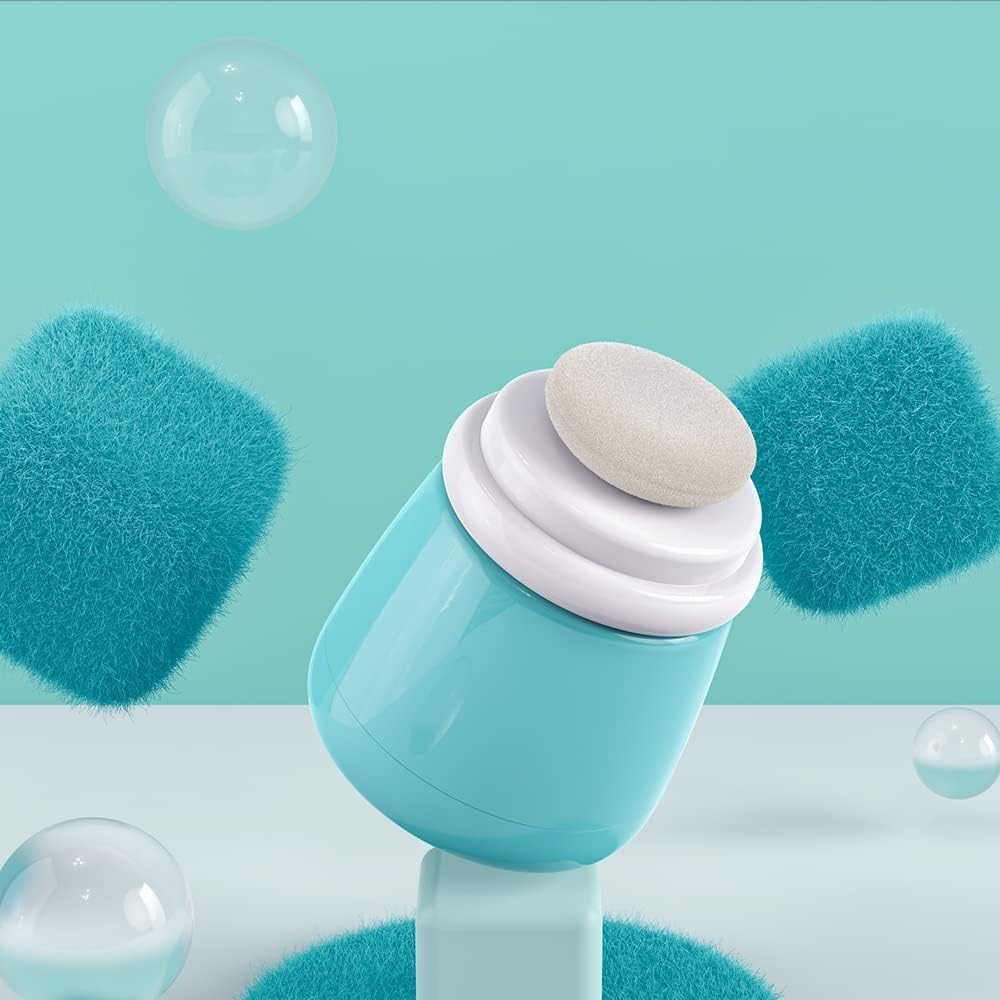Coagu Powder Case In Blue - Comes With Powder Puff - Ideal Body Dusting Container For Baby & Mom