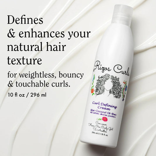 Rizos Curls 3-Step Styling Kit - Define, Style, Hold With Curl Defining Cream, Light Hold Gel & Refresh Spray Enhances Shine, Moisture & Frizz Control For All Curl Types Sulfate Paraben Free