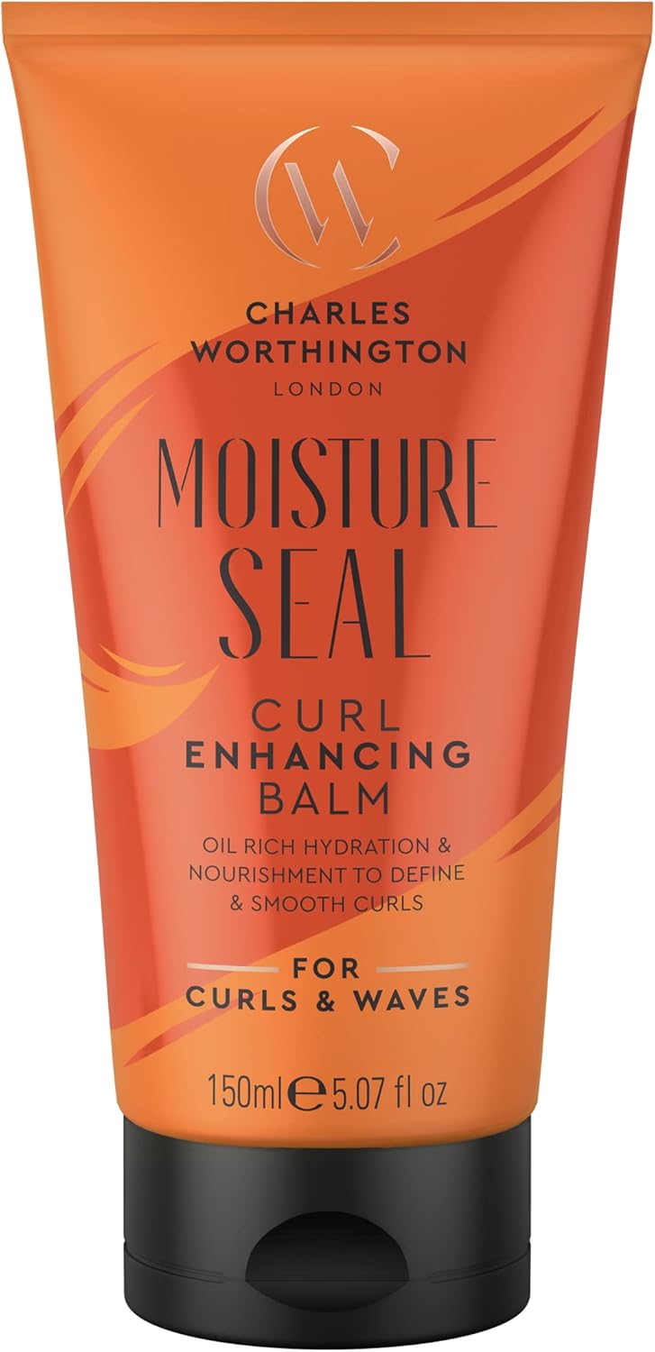 Charles Worthington Moisture Seal Curl Enhancing Balm, Curl Defining Products, Curl Cream, Curly Hair Products, Curl Defining Cream, 150 Ml