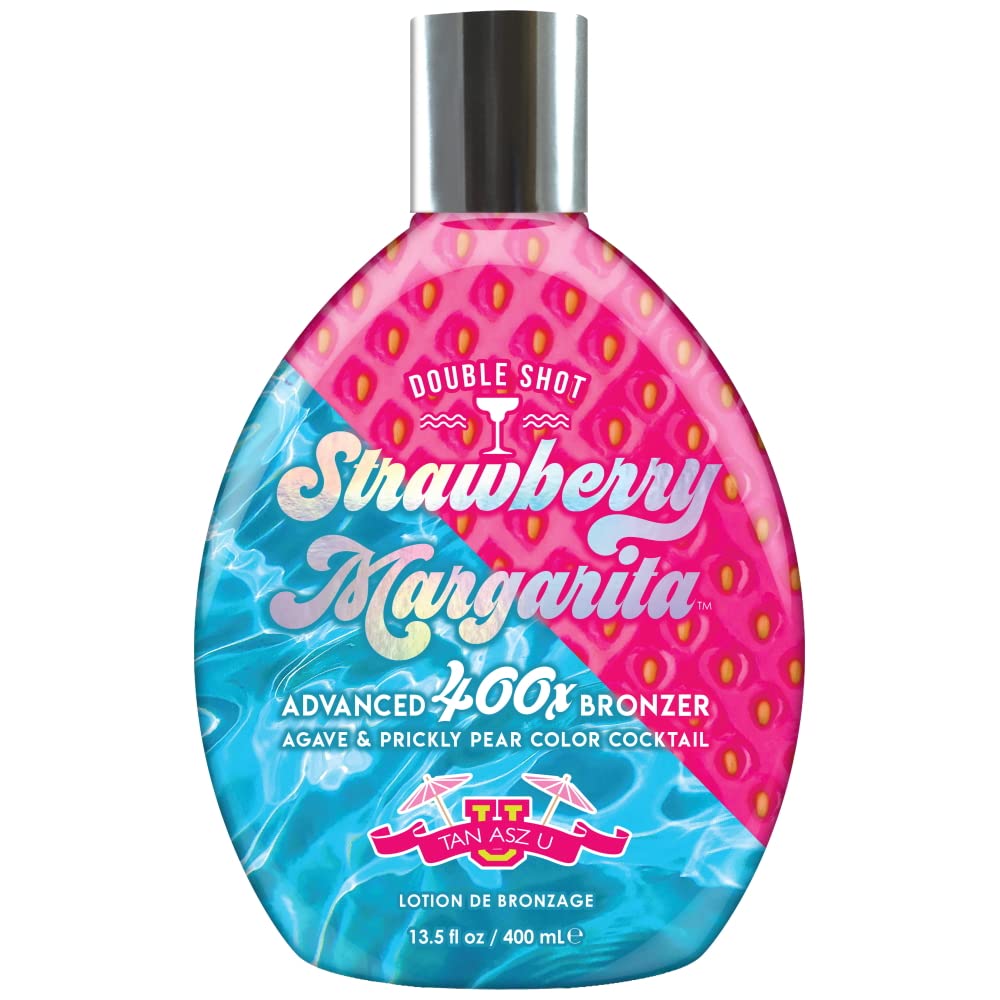 Tan Asz U Double Shot Strawberry Margarita Advanced 400X Bronzer 13.5Oz : Beauty & Personal Care