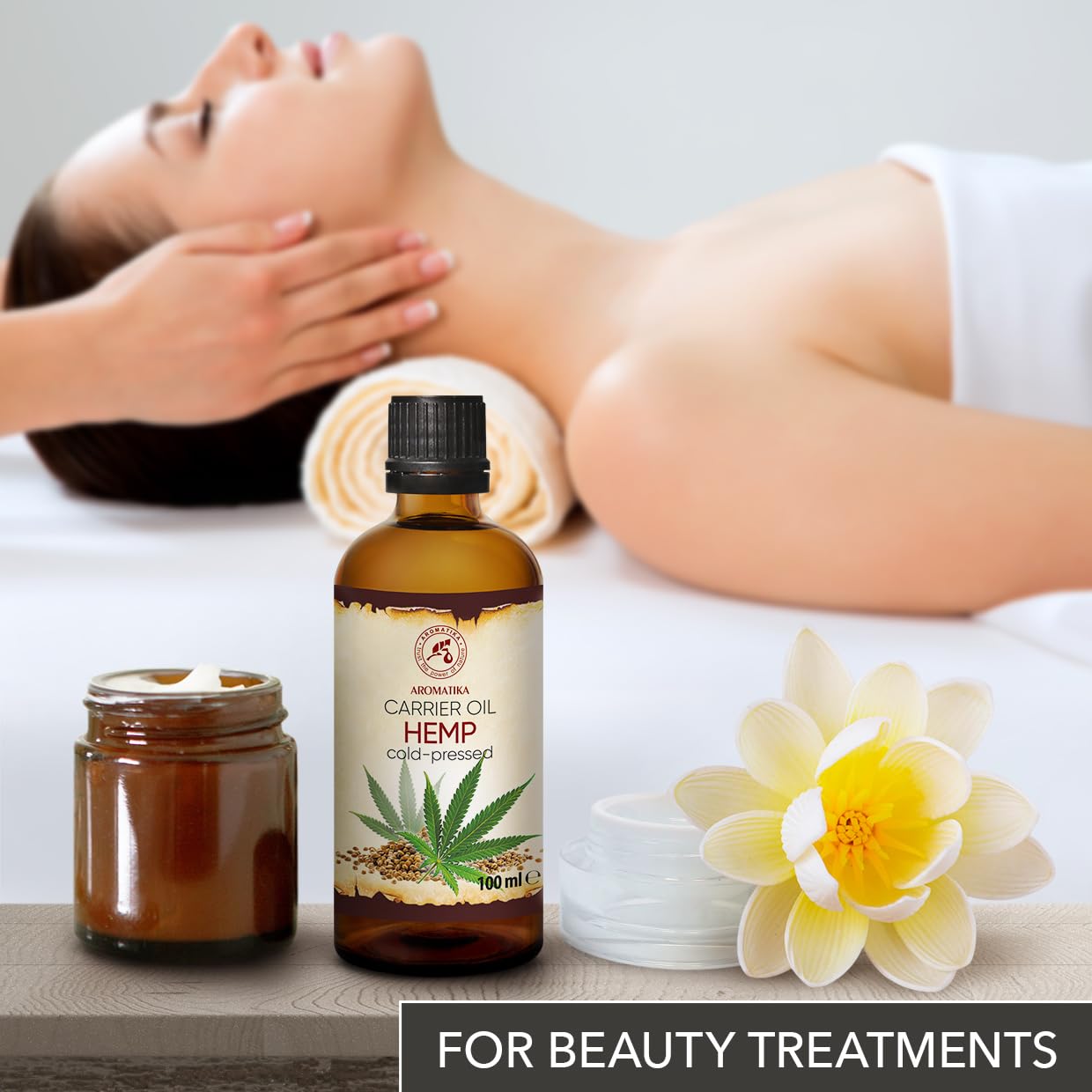 Hemp Oil 3.4 Fl Oz - Pure & Natural - Cold Pressed Hemp Seed Oil - Unrefined Carrier Oil For Essential Oils - For Skin - Nails - Lips - Hair - Face & Body Care : Beauty & Personal Care