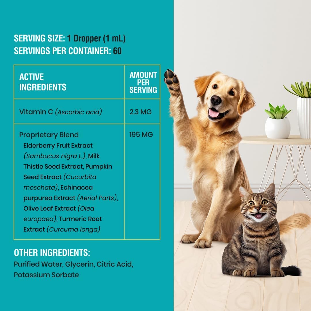 Special Breed Allergy & Immune with Elderberry, Allergy Relief for Cats and Dogs, Anti Itch Treatment, Relief for Pet Allergies, Immune Support for Cat or Dog, 2 oz : Pet Supplies