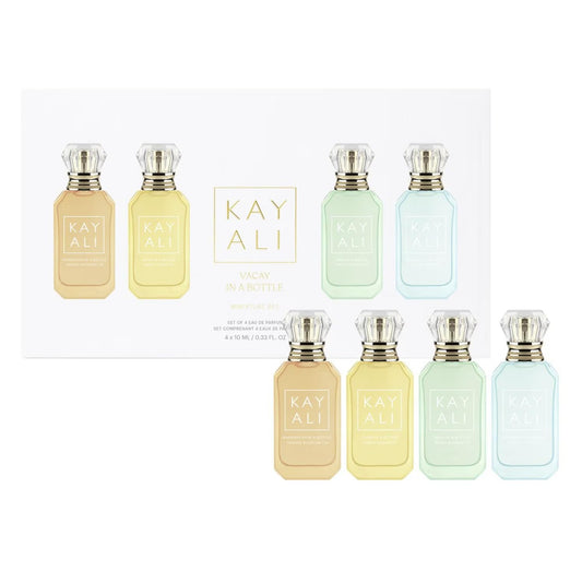 Kayali Vacation In A Bottle Mini Perfume Set - Four Deluxe Mini Scents, Clear : Beauty & Personal Care