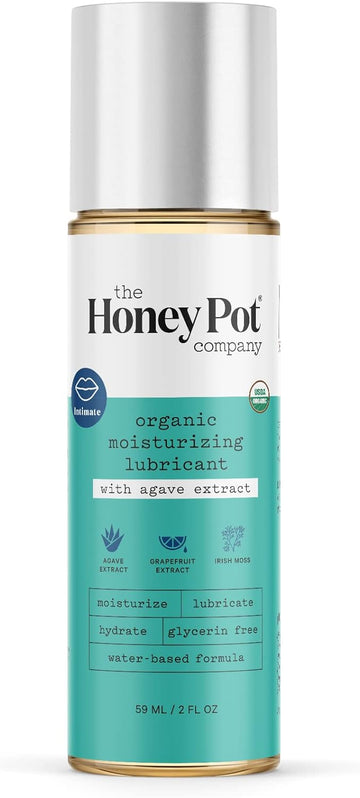 The Honey Pot Company - Organic Lube W/Agave Extract - Water Based Lubricant- Ph Balancing, Hypoallergenic, & Compatible W/Latex. Perfect For Women And Couples. Lubricants For Privacy. 2 Fl Oz