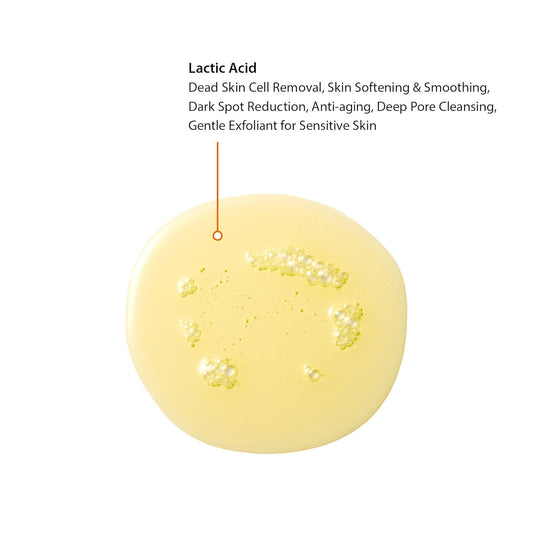 Blithe Patting Splash Mask Soothing & Healing Green Tea - Lactic Acid Face Exfoliator Wash For Sensitive Skin Vegan K Beauty, Oil Controlling & Pore Clarifying 2.3 Fl Oz