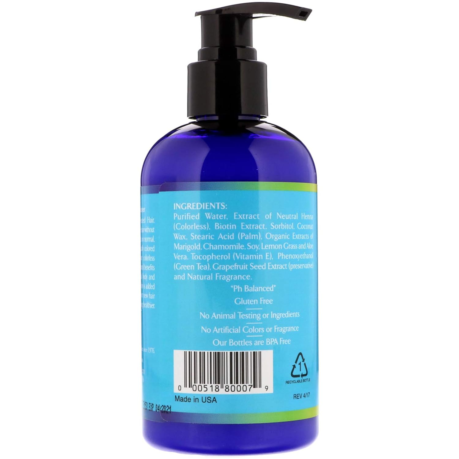 Rainbow Research Herbal Conditioner Henna And Biotin - 8 Fl Oz : Beauty & Personal Care