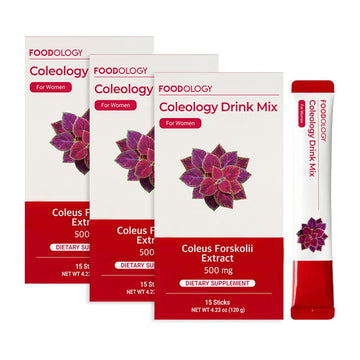 Foodology Coleology Drink Mix (Pack Of 3, 45 Days) - Health Management Water Drink Mix, Pomegranate Flavor. Natural Ingredients