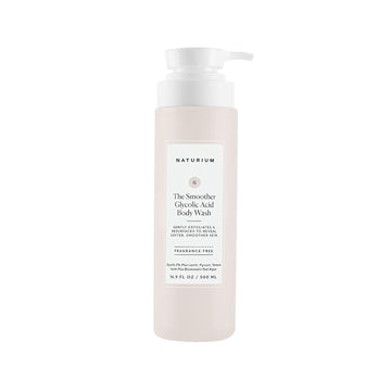 Naturium The Smoother Glycolic Acid Exfoliating Body Wash, Soft & Smoothing Cleanser, 16.9 Oz