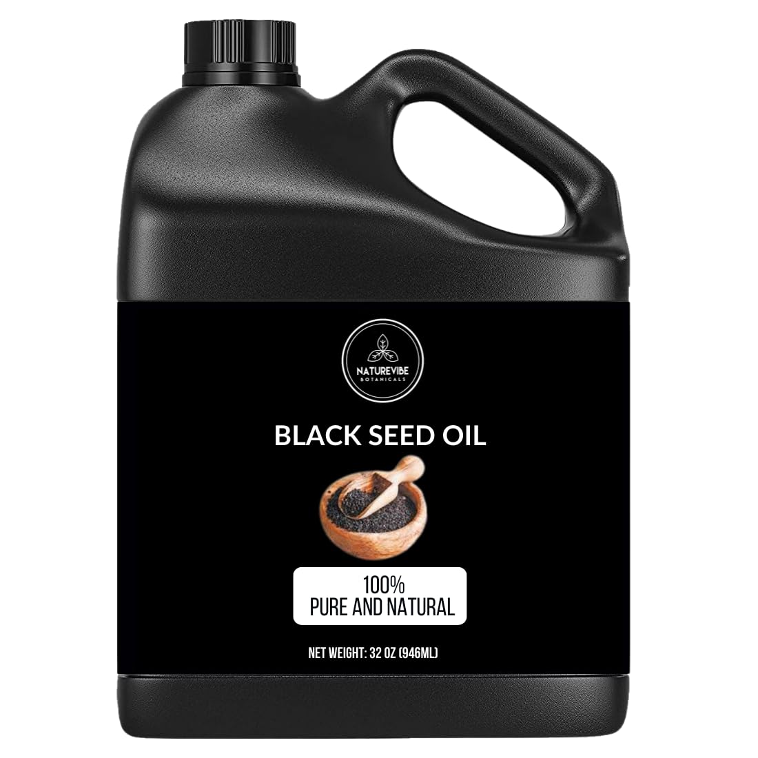 Naturevibe Botanicals Premium Black Cumin Seed Oil, 32 Ounces | Kalonji Oil | 100% Virgin First Press Nigella Sativa For Immune Support | Omega 3 6 9 | Unrefined | Aids Digestion | High Thymoquinone