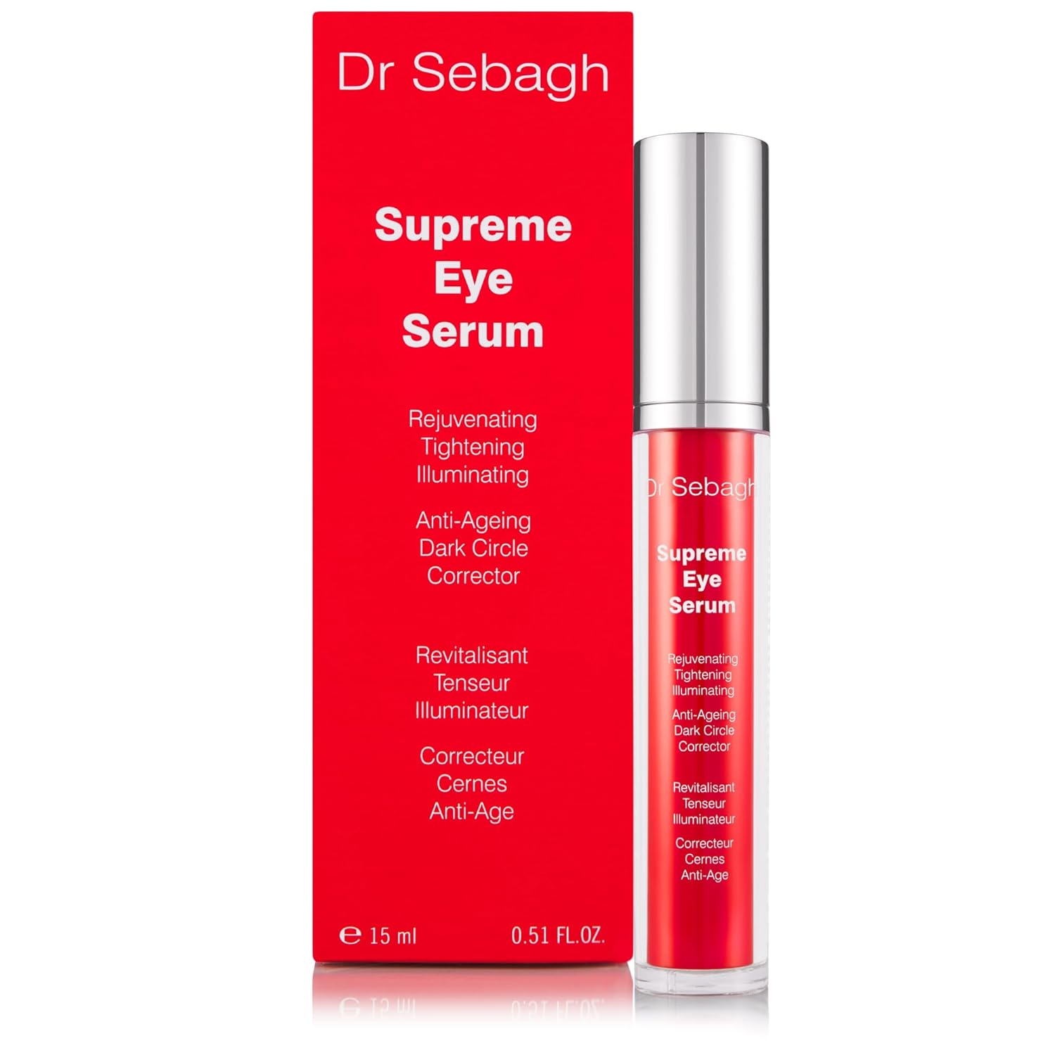 Supreme Eye Serum (0.5 Fl Oz) - Advanced Roll-On Formula | Designed To Aid Smoother Younger & Firmer-Looking Skin | Helps Reduce Puffiness Circles Fine Lines & Wrinkles | Boosts Elasticity