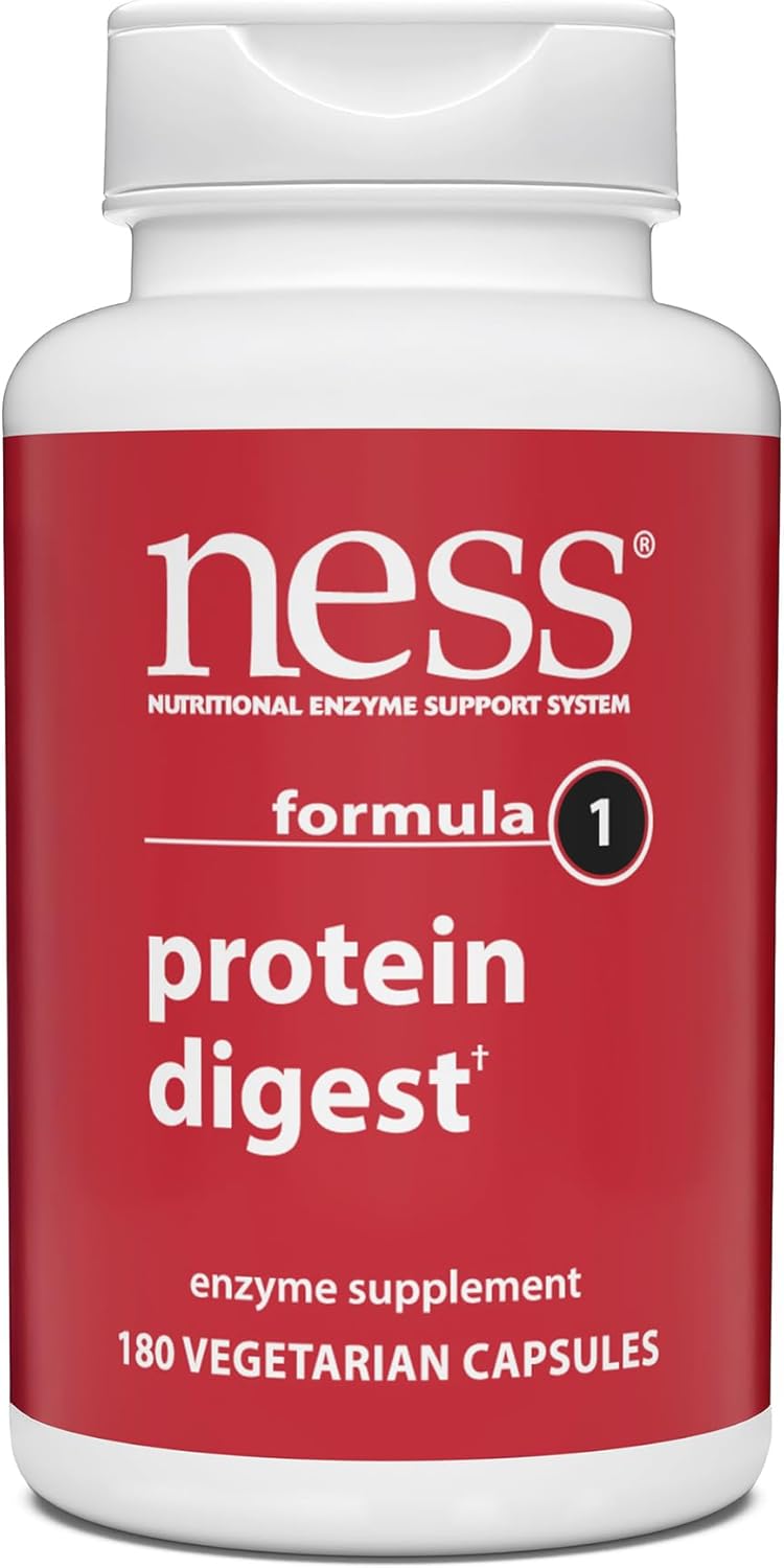 Ness Enzymes Protein Digest #1 180 Caps : Health & Household
