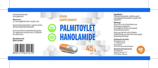 Hepatica Palmitoylethanolamide (Pea) 400Mg | 90 Vegan Capsules | High Strength Pain & Inflammation Support | 3Rd Party Lab Tested | Gluten-Free & Non-Gmo