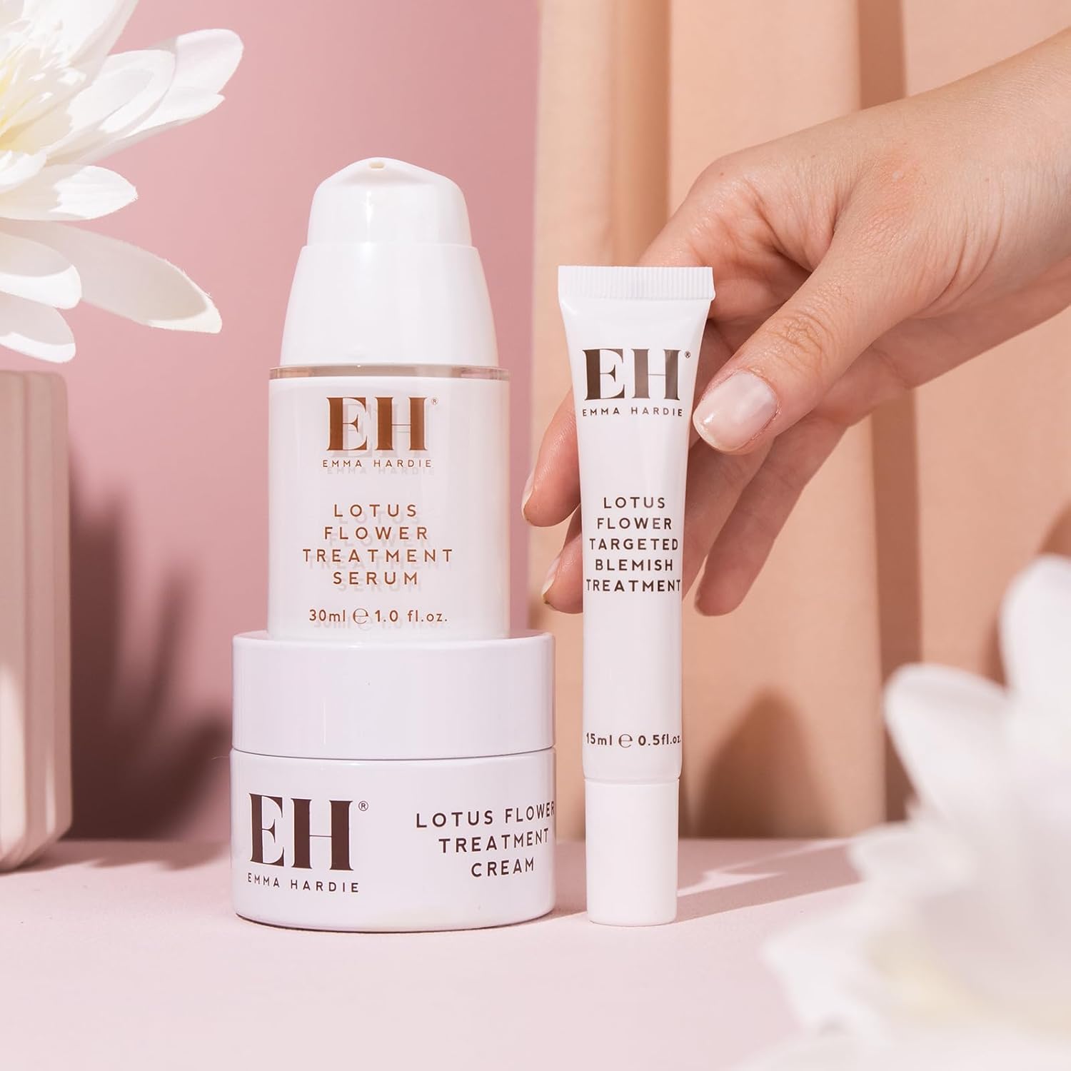 Emma Hardie Lotus Flower Blemish Treatment Serum, Acne Serum With Hyaluronic Acid And Niacinamide, Facial Serum For Oily Skin Control : Beauty & Personal Care
