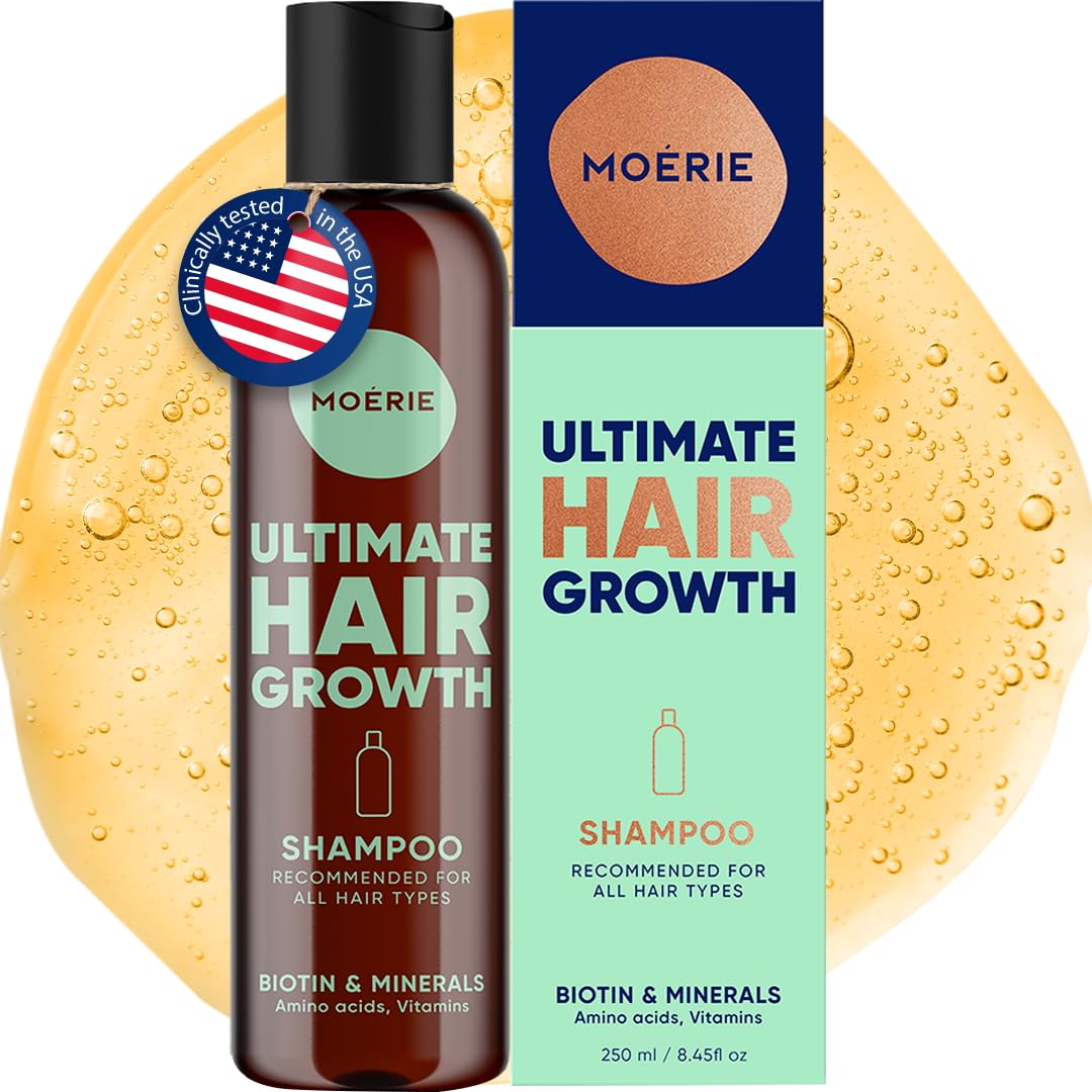Moerie Ultimate Hair Growth Conditioner – For Longer, Thicker, Fuller Hair - Vegan Friendly Volumizing Hair Products – Paraben & Silicone Free – All Hair Types – Reverse Hair Loss – 8.45 Fl Oz (250Ml)