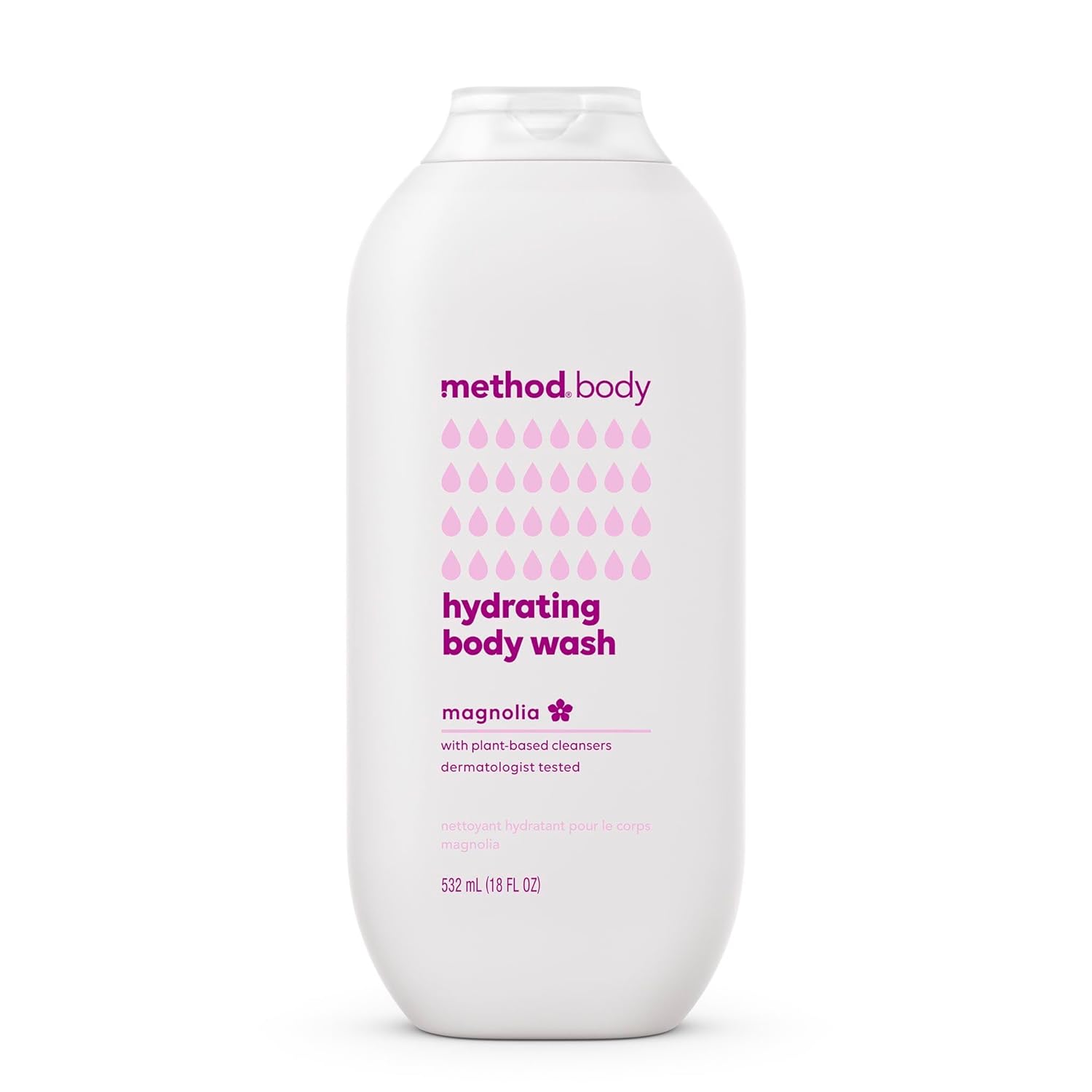 Method Body Wash, Hydrating Magnolia, Paraben and Phthalate Free, 18 oz (Pack of 1)