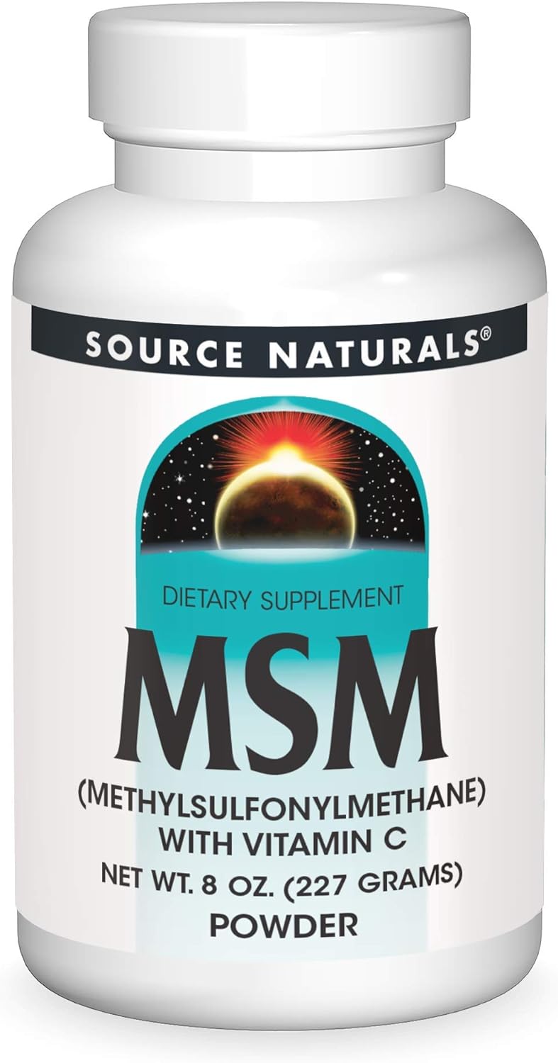 Source Naturals Msm (Methylsulfonylmethane) With Vitamin C - Powder, 8