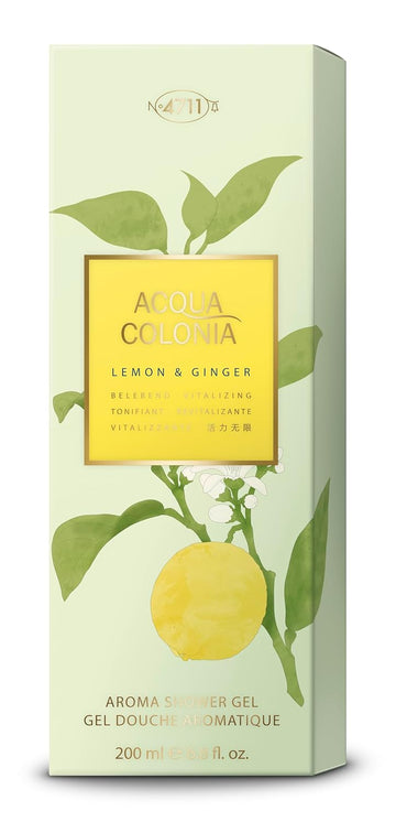 Ultimate Distribution 4711 Acqua Colonia Lemon And Ginger By Muelhens For Men - 6.8 Oz Shower Gel