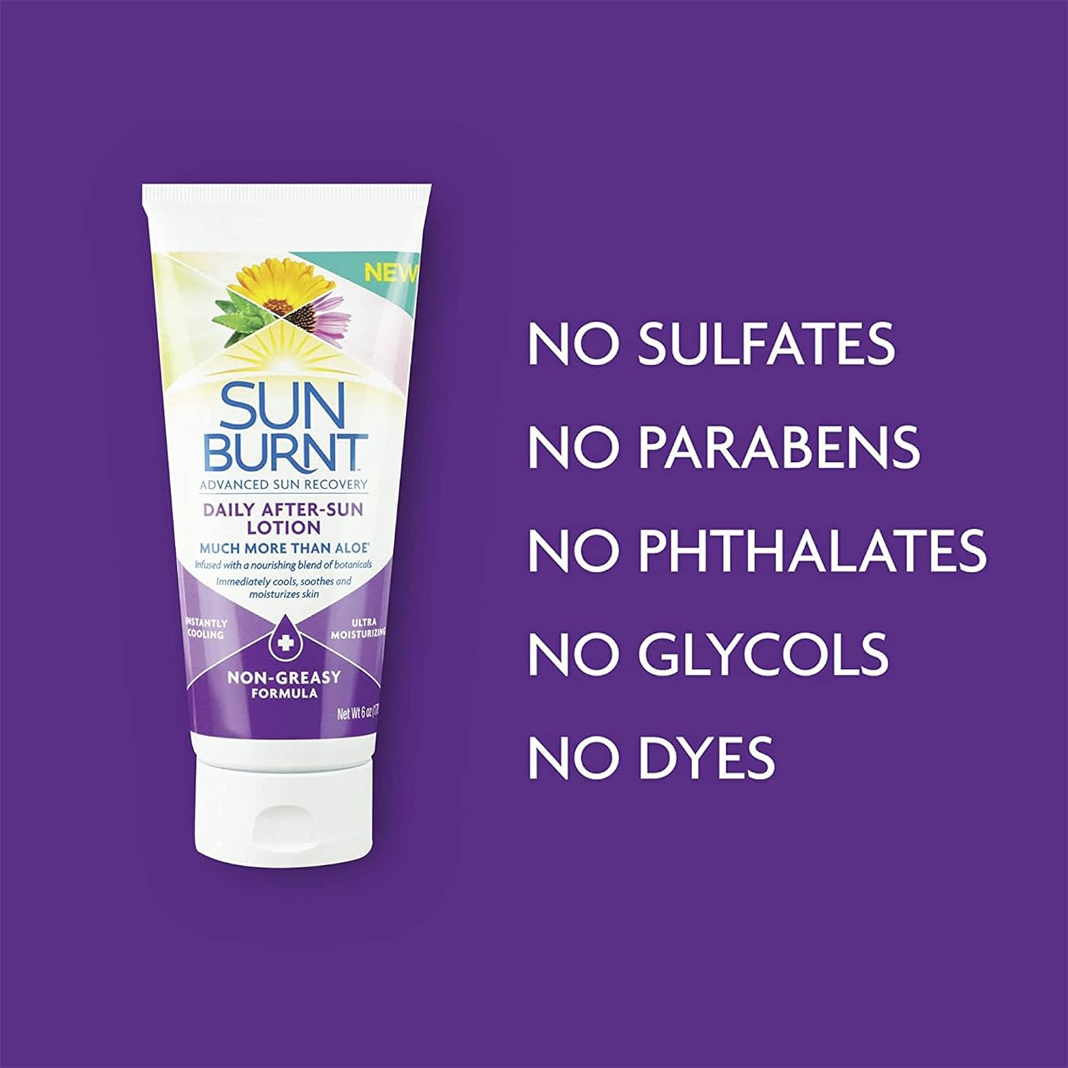 Sunburnt Advanced After-Sun Lotion, 6 Ounce : Beauty & Personal Care