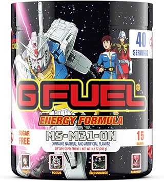 G Fuel Ms-M31-0N Energy Powder, Sugar Free, Clean Caffeine Focus Supplement, Water Mix, Ramune Melon Flavor, Focus Amino, Vitamin + Antioxidants Blend - 9.8 Oz (40 Servings)