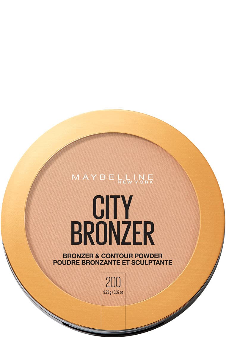 Maybelline New York City Bronzer Powder Makeup, Bronzer And Contour Powder, 200, 0.32 Oz