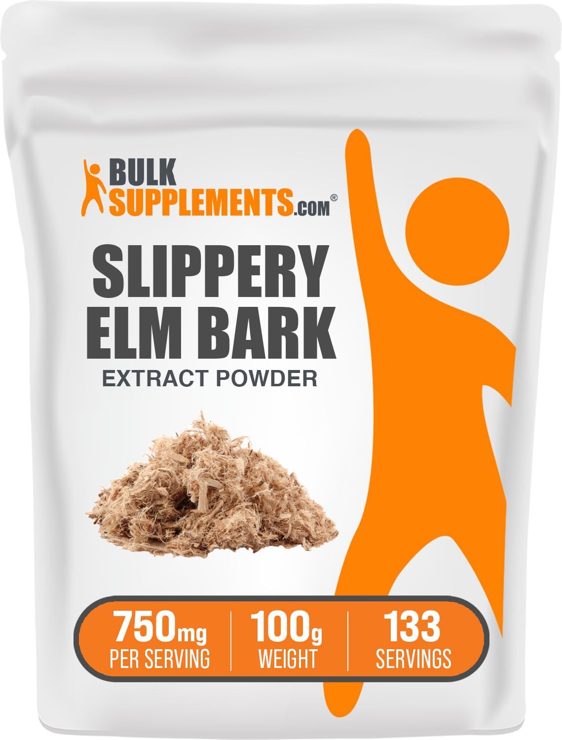 BulkSupplements.com Slippery Elm Bark Extract Powder - Ulmus Rubra, Slippery Elm Supplement, Slippery Elm Powder - for Urinary Tract Health, Gluten Free, 750mg per Serving, 100g (3.5 oz)
