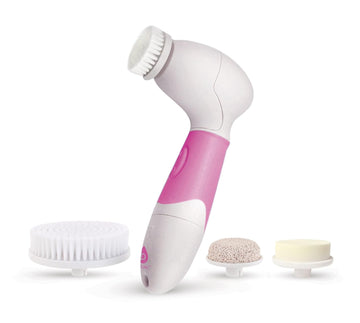 Pursonic Pursonic Advanced Facial And Body Cleansing Brush For Removing Makeup & Exfoliating Dead Skin - Includes 4 Multifunction Brush Heads: Facial, Body, Pumice Stone And Sponge (Aqua), 1 Count