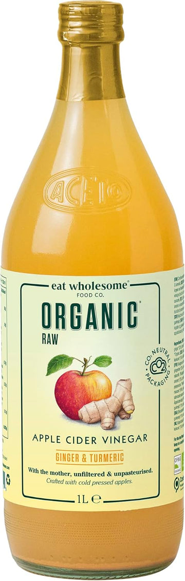 Eat Wholesome Organic Raw Apple Fire Cider Vinegar With Turmeric & Cinnamon, 1L