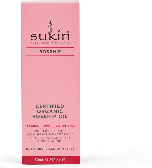 Sukin Certified Organic Rosehip Oil, 50Ml