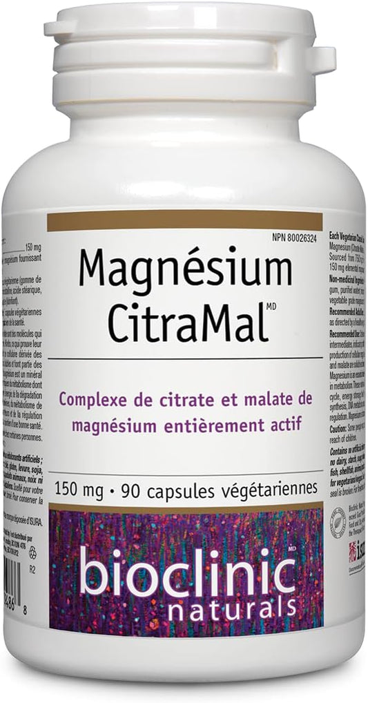 Bioclinic Naturals - Magnesium Citramal 150 Mg. - 90 Vegetarian Capsules