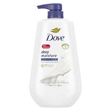 Dove Body Wash With Pump With Skin Natural Nourishers Instantly Soft Skin And Lasting Nourishment Deep Moisture Cleanser Effectively Washes Away Bacteria While Nourishing Your Skin 34 Oz (Pack Of 3)